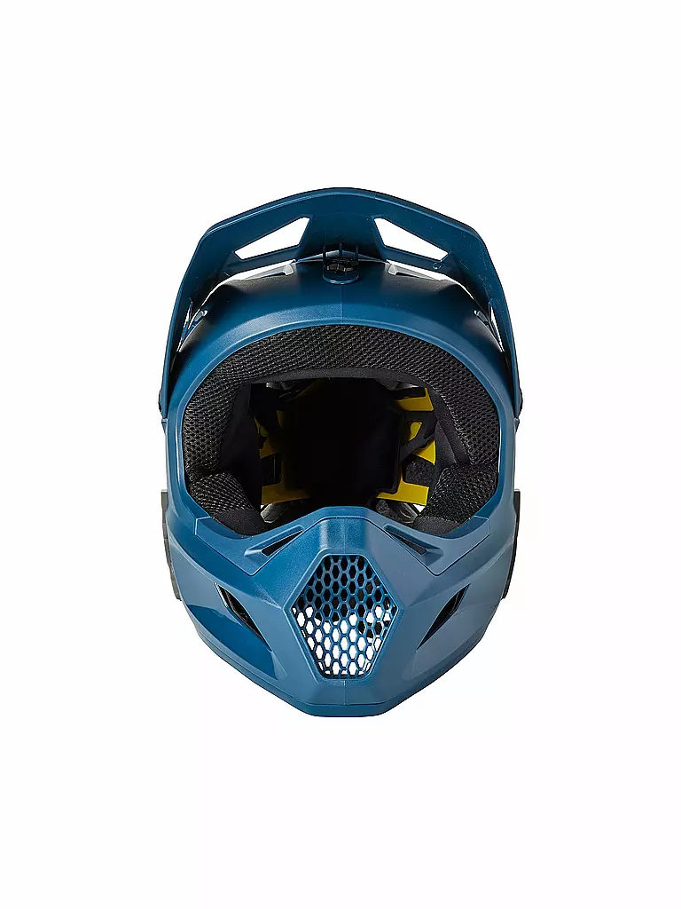 FOX Kinder Fullface MTB Helm Rampage Youth Blau